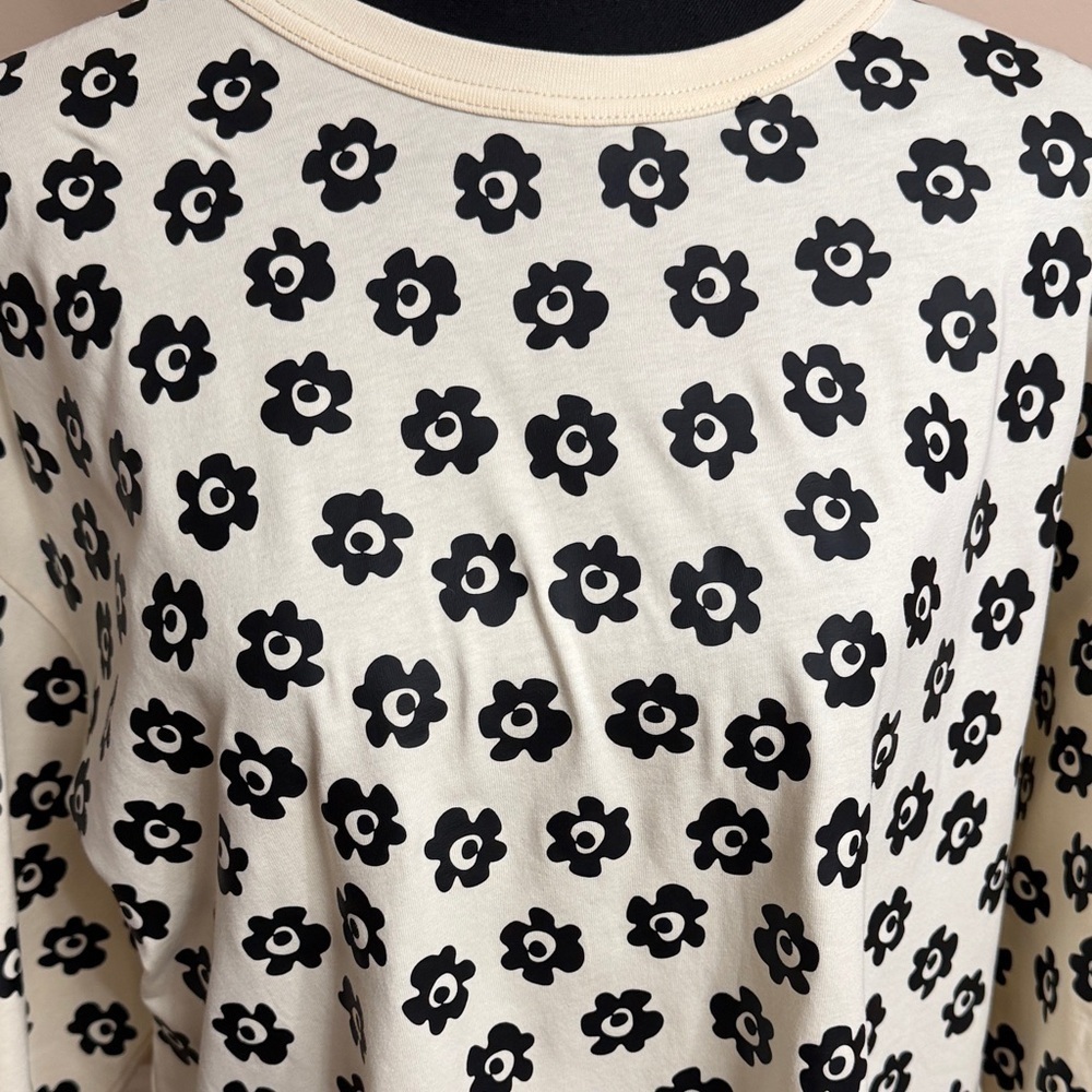 Tory Burch Flower Stencil T-Shirt Dress - Picture 2 of 8